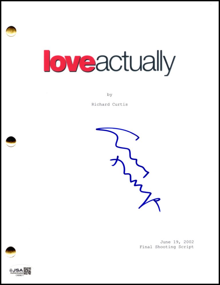Emma Thompson Signed Autograph Love Actually Full Movie Script Screenplay w/ JSA