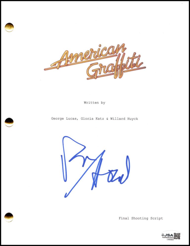 Ron Howard Signed Autograph American Graffiti Full Script Screenplay w/ JSA COA