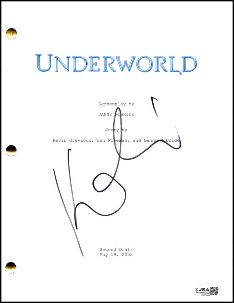 Kate Beckinsale Signed Autograph Underworld Full Script Screenplay w/ JSA COA