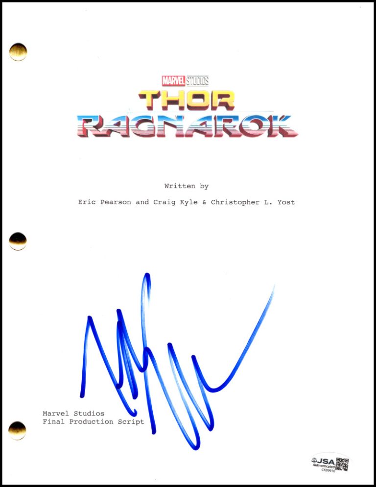 Tessa Thompson Signed Autograph Thor Ragnarok Full Script Screenplay w/ JSA COA