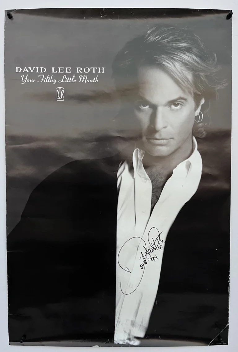 David Lee Roth Van Halen Signed Autographed 24