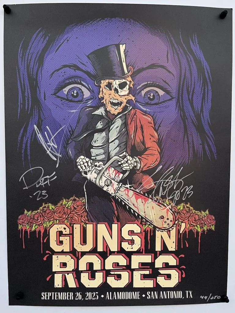 Guns & Roses 2023 Signed Autographed x3 18
