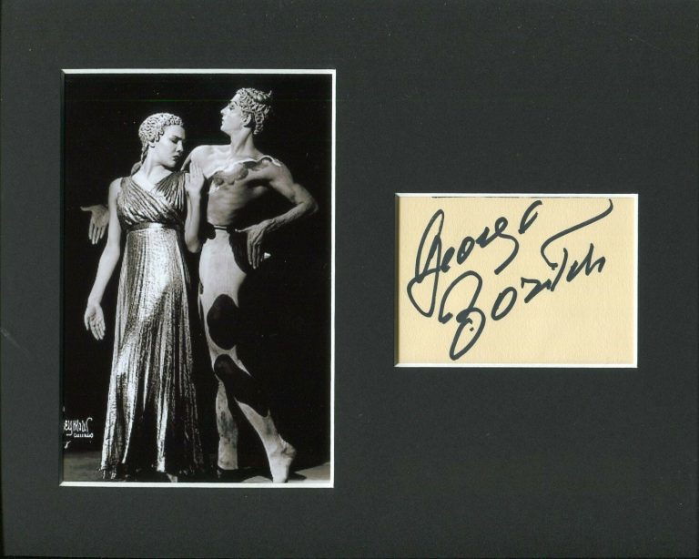 George Zoritch Ballet Russe Dance Rare Signed Autograph Photo Display