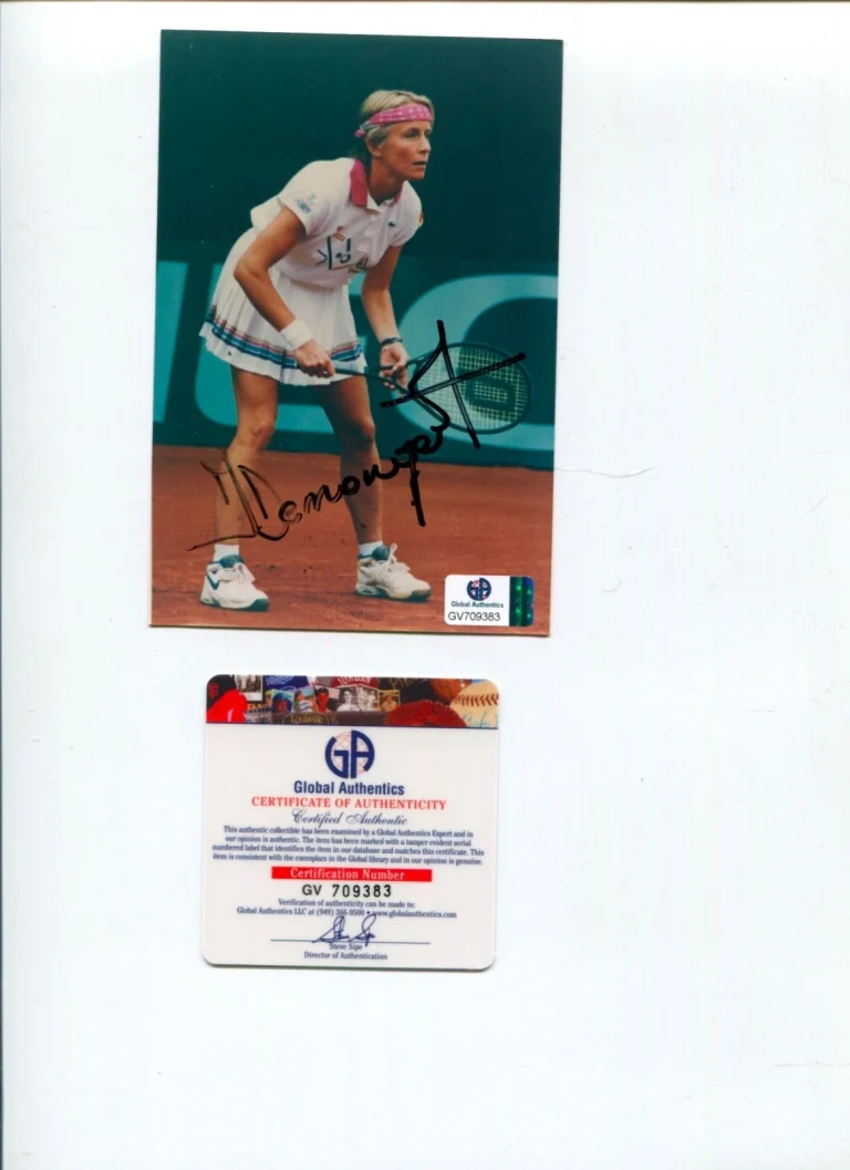 Isabelle Demongeot French Olympic Tennis Star Signed Autograph Photo GA COA