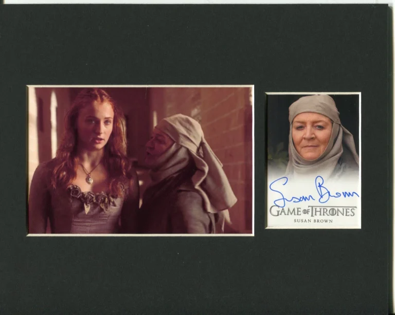 Susan Brown Game of Thrones Septa Mordane Signed Autograph Photo Display