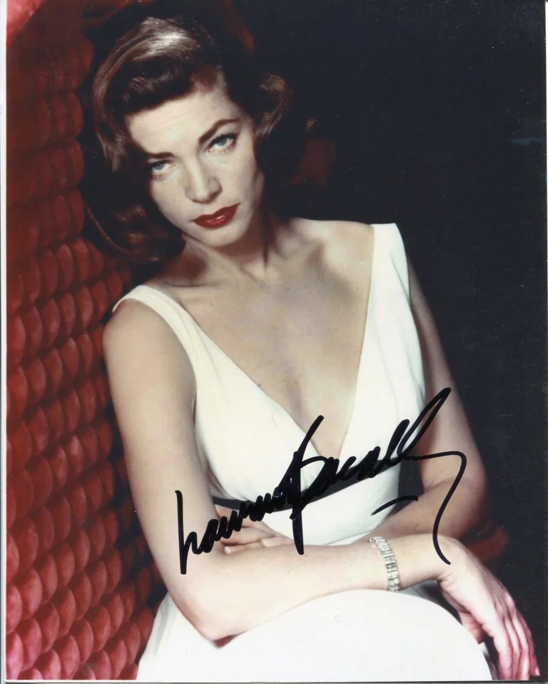Lauren Bacall The Big Sleep Key Largo Oscar Nominee Rare Signed Autograph Photo