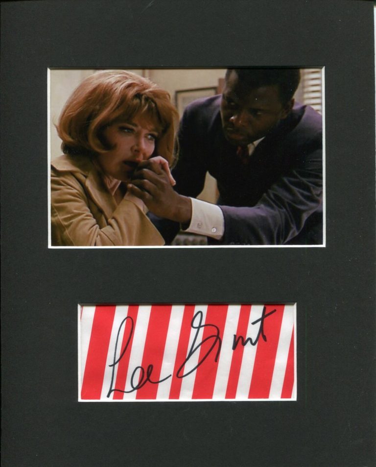 Lee Grant In the Heat of the Night Signed Autograph Photo Display w/ Poitier