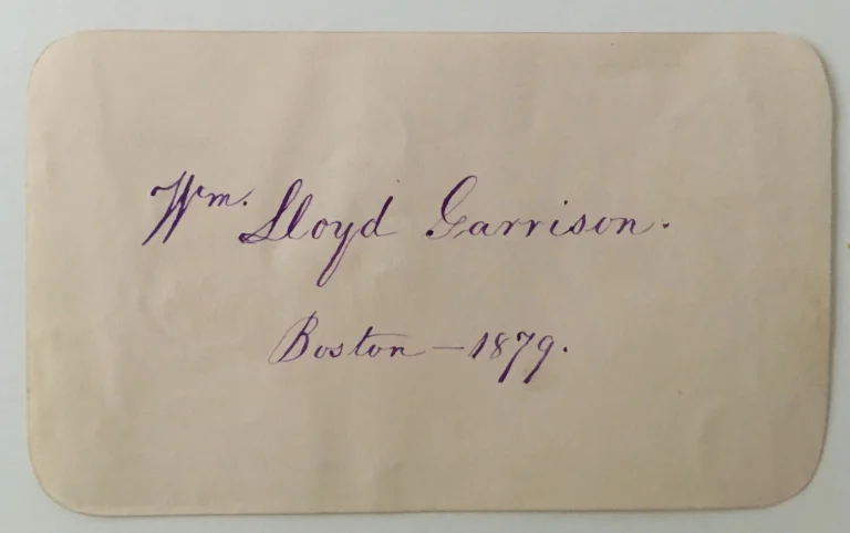 William Lloyd Garrison Signed Autographed 3x5 Page Full JSA Letter Abolitionist