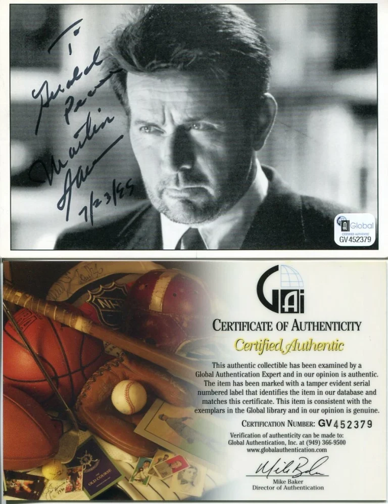 Martin Sheen The West Wing Apocalypse Now Departed Signed Autograph Photo COA