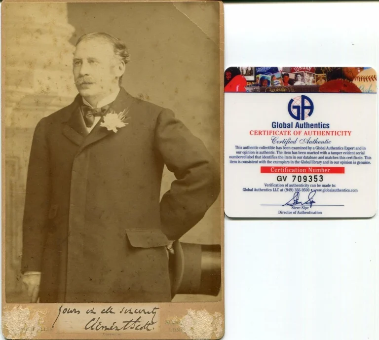 Clement Scott Theater Critic Playwright lyricist Signed Autograph CDV Photo