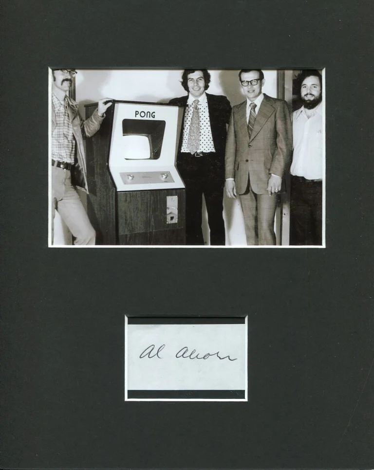 Allan Al Alcorn Pong Video Game Creator Engineer Signed Autograph Photo Display