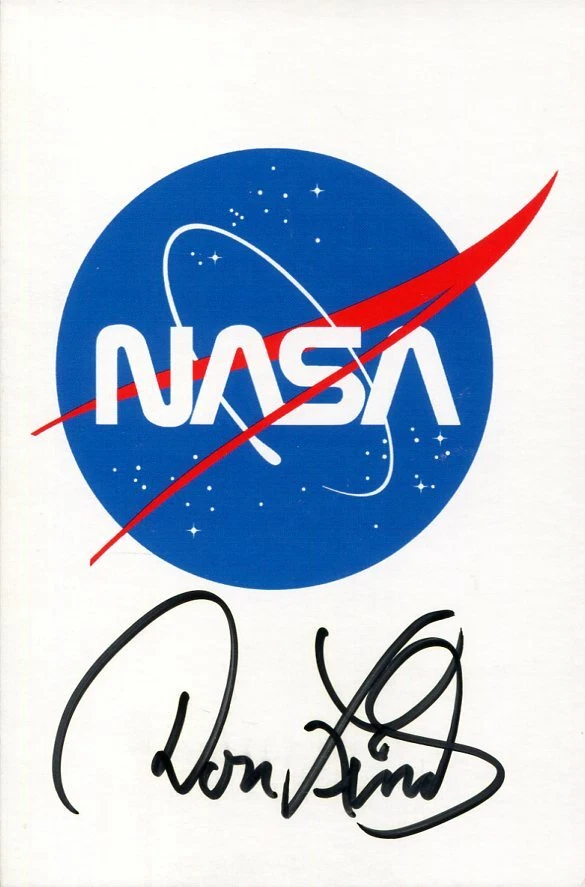 Don Lind NASA STS Astronaut Space Navy UC Berkeley Signed Autograph Photo