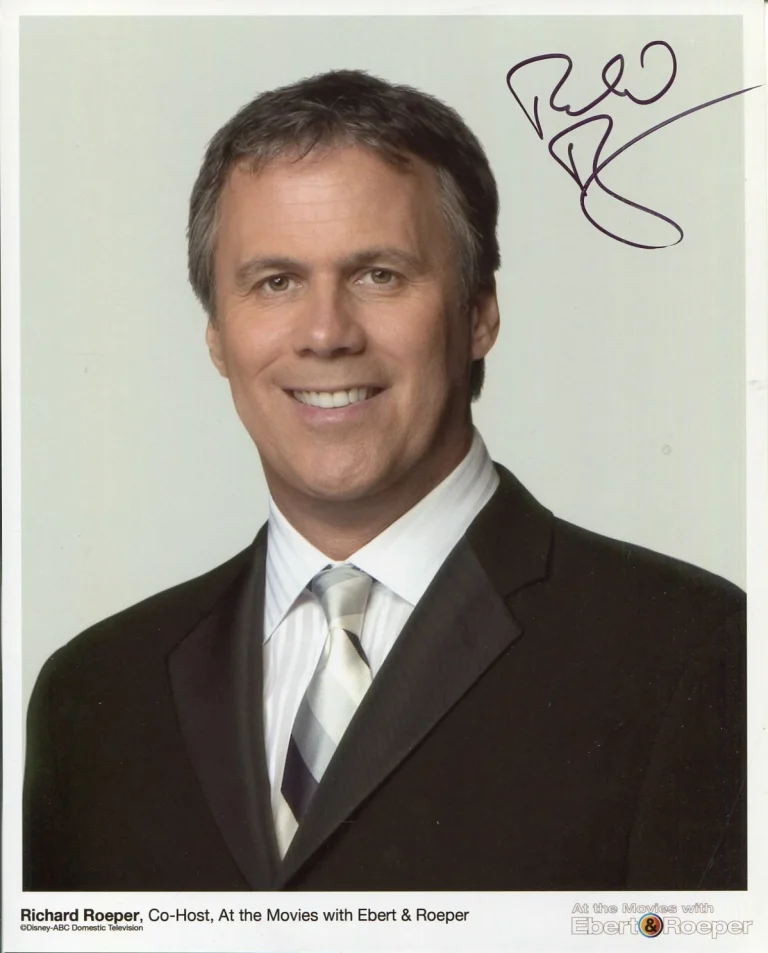 Richard Roeper At the Movies Film Critic Good Day Chicago Signed Autograph Photo