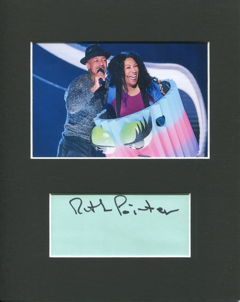 Ruth Pointer The Masked Singer Pointer Sisters Signed Autograph Photo Display