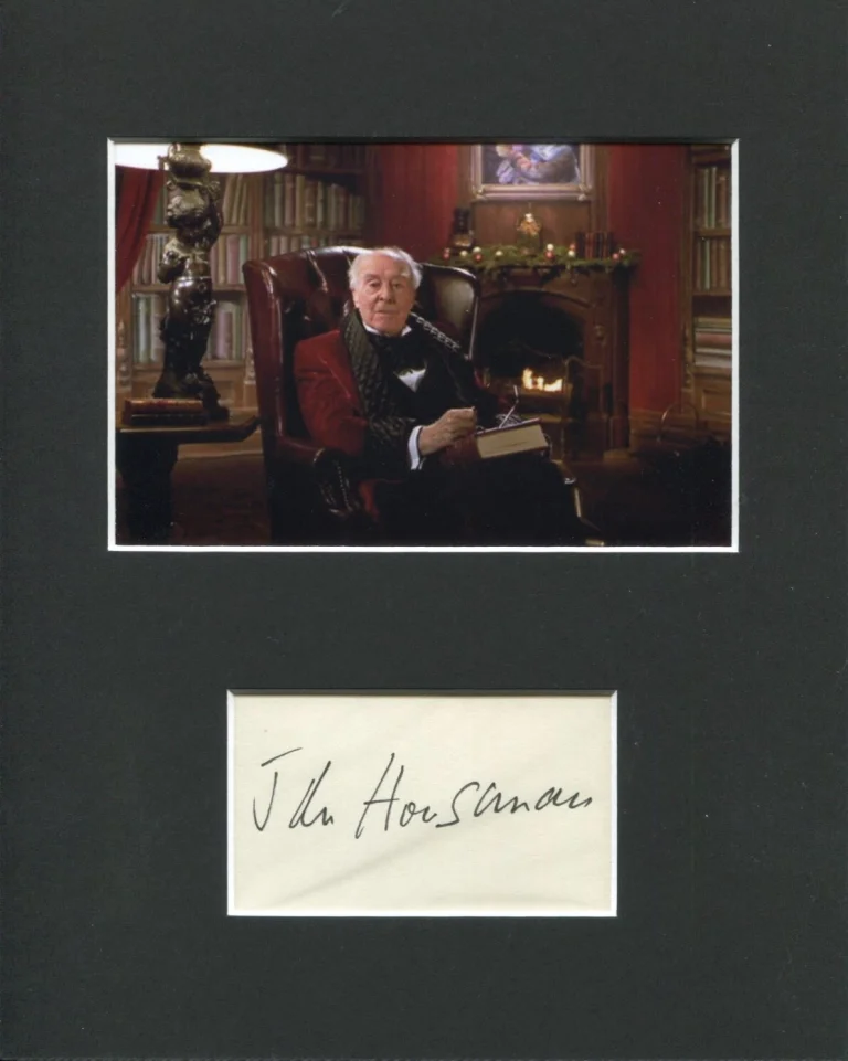 John Houseman Scrooged The Fog Oscar Winner Signed Autograph Photo Display