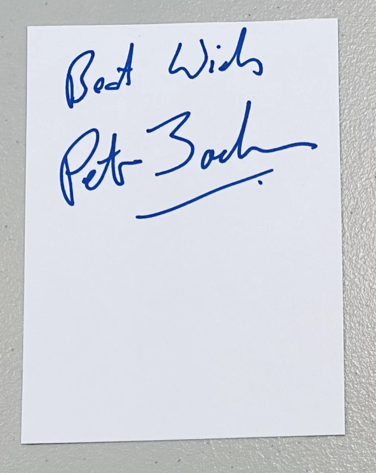 Peter Jackson Signed Autographed 3.5 x 4.75 Card BAS Beckett Lord Of The Rings