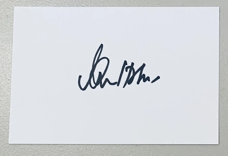 Ian Holm Signed Autographed 4x6 Card BAS Beckett Cert Lord Of The Rings