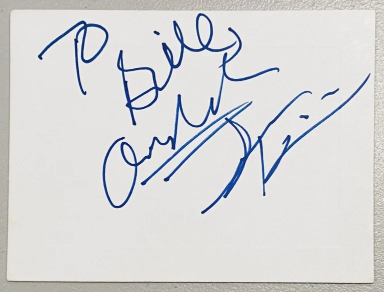Sam Kinison Signed Autographed 4.5 X 6 Card JSA LOA Comedian Back To School