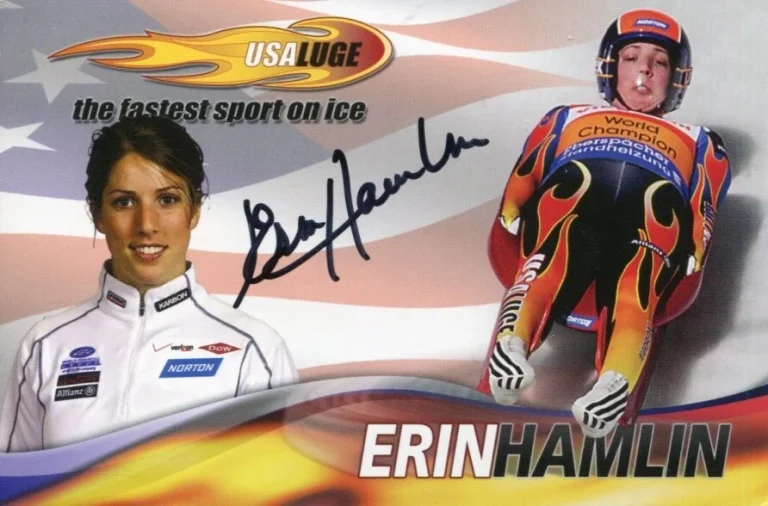 Erin Hamlin 1st US Female Luge Olympic Medal Bronze Signed Autograph Photo