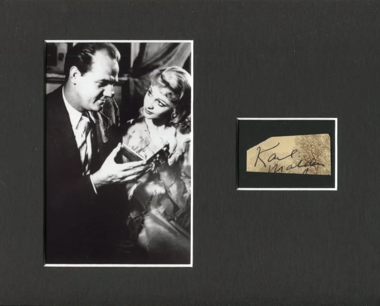 Karl Malden A Streetcar Named Desire Signed Autograph Photo Display Vivien Leigh