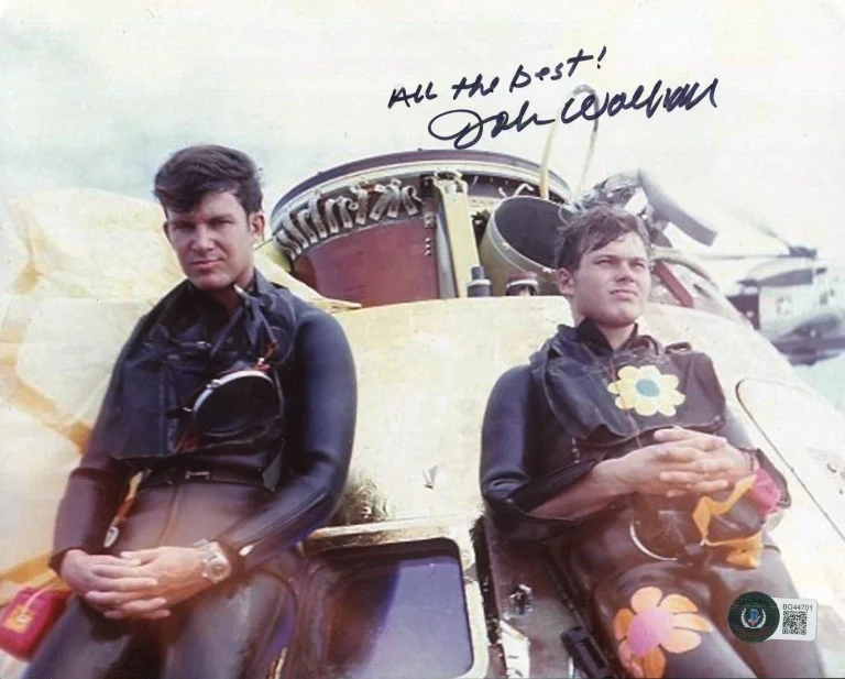 John Wolfram NASA Apollo 11 Recovery Frogman Signed Autograph Photo BAS Beckett
