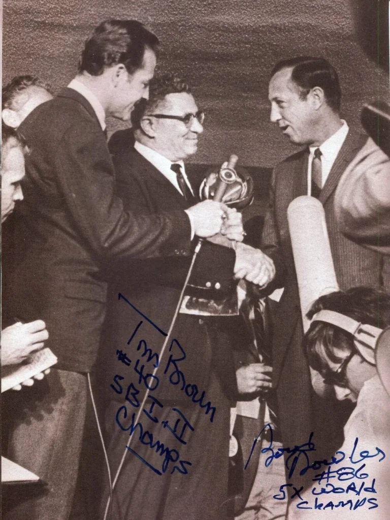 Tom Brown Boyd Dowler Green Bay Packers NFL 2x Super Bowl Signed Autograph Photo