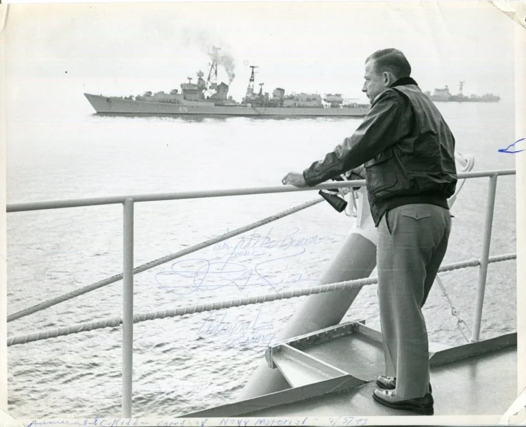 Admiral Isaac C. Kidd Jr. Supreme Allied Commander Nato Signed Autograph Photo