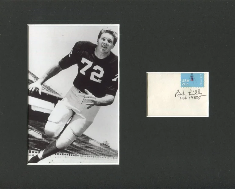 Bob Lilly Dallas Cowboys Texas Christian TCU HOF Signed Autograph Photo Display