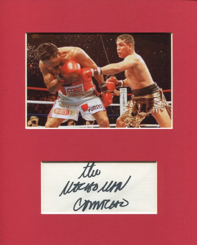 Hector Camacho Boxing Champ HOF Signed Autograph Photo Display