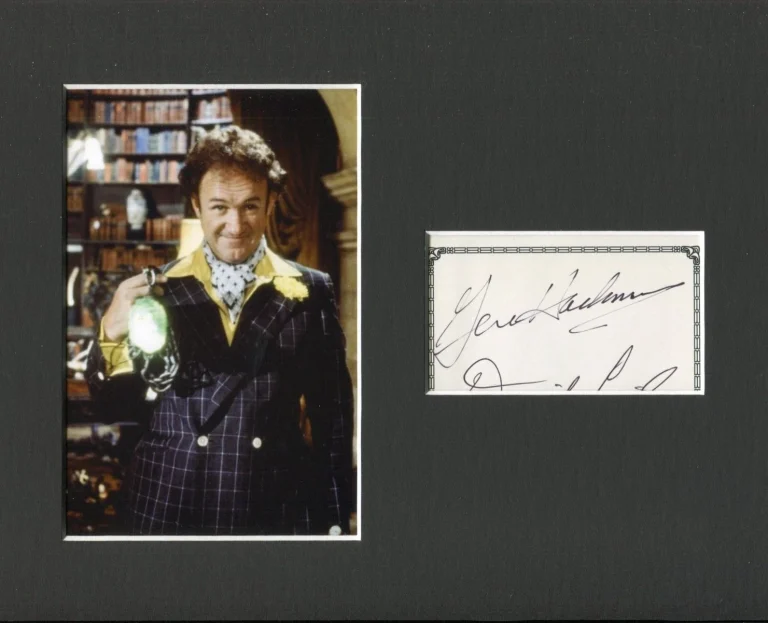 Gene Hackman Superman Lex Luthor Rare Signed Autograph Photo Display JSA