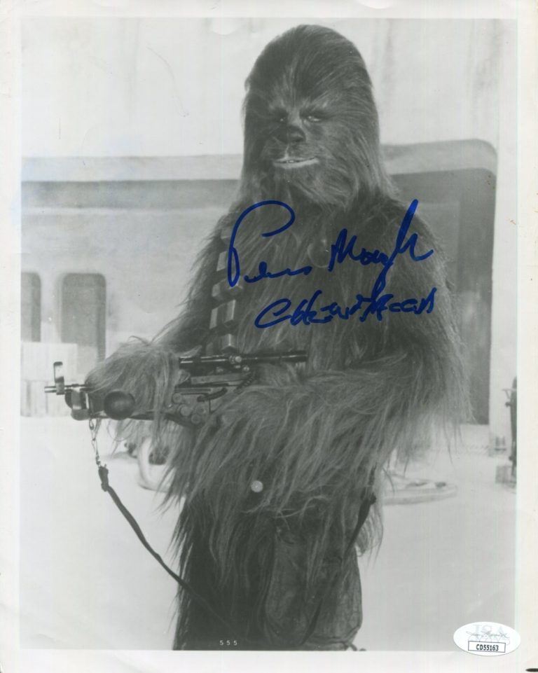 Peter Mayhew Star Wars Chewbacca Rare Signed Autograph Photo JSA