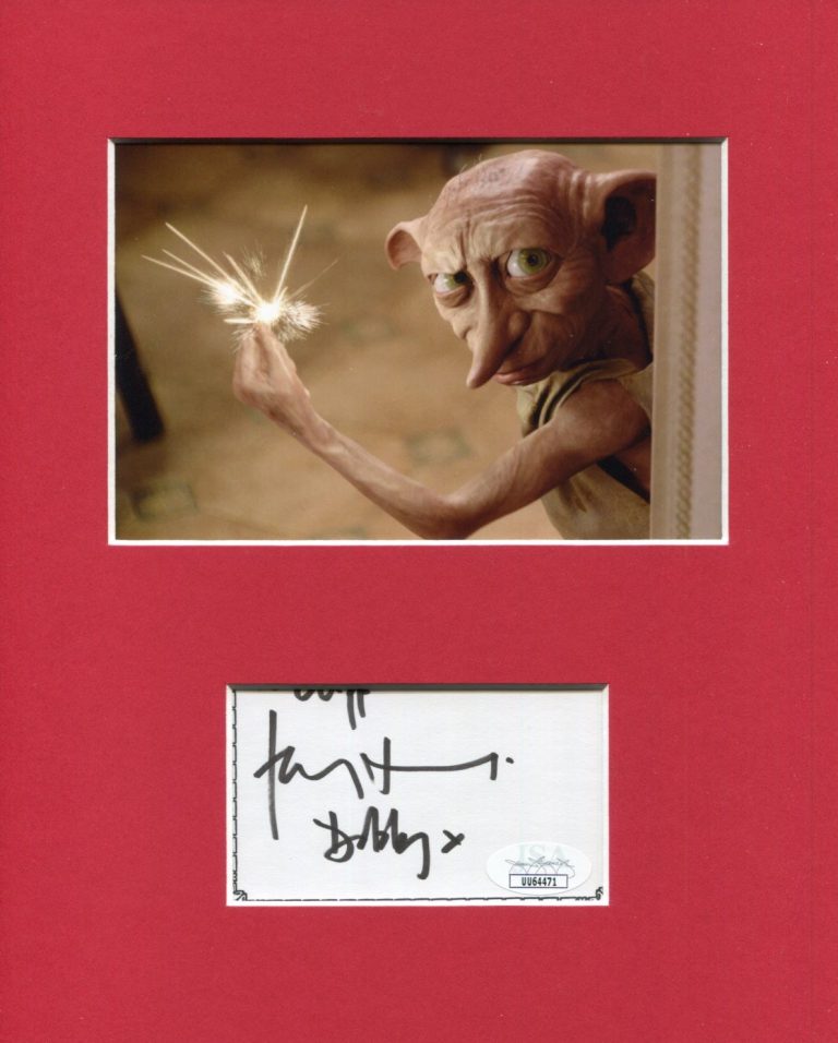 Toby Jones Harry Potter Dobby Rare Signed Autograph Photo Display JSA