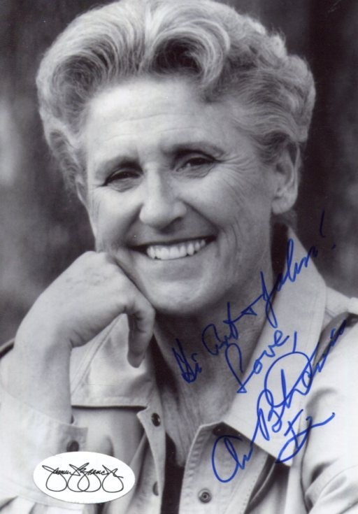Ann B. Davis The Brady Bunch Alice Bob Cummings Show Signed Autograph Photo JSA