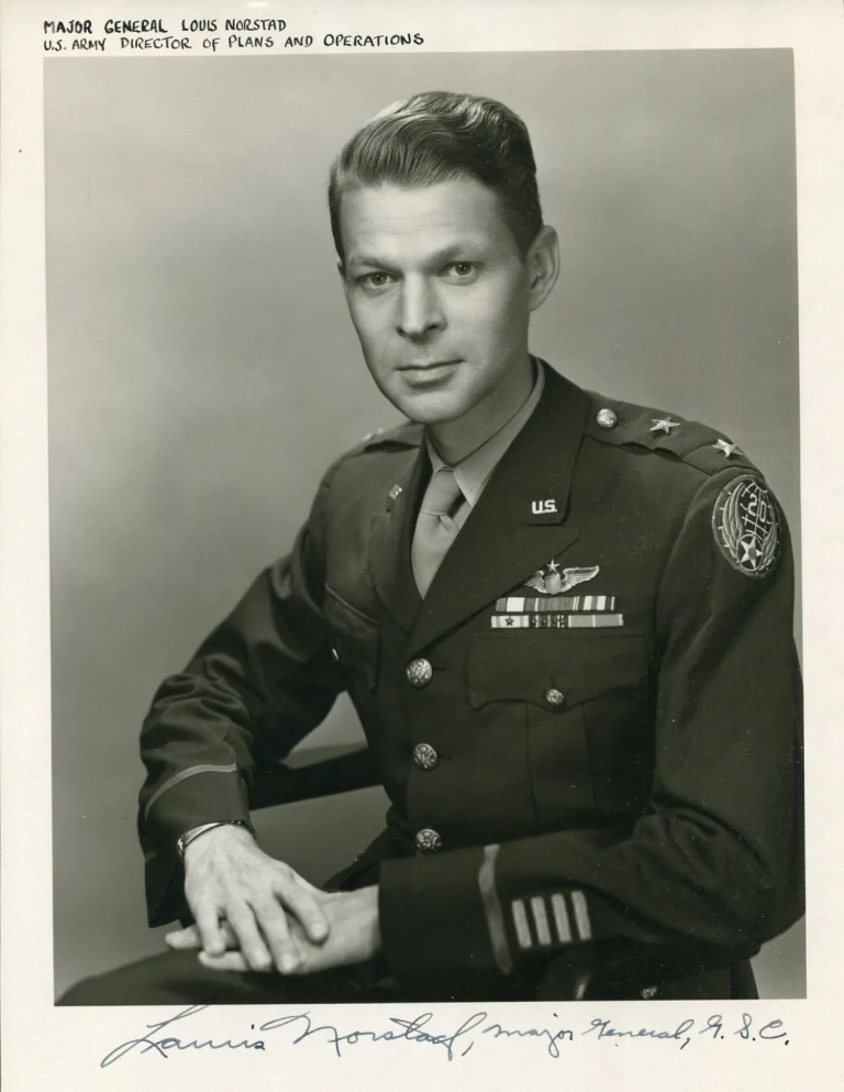 General Lauris Norstad WWII Supreme Allied Commander Signed Autograph Photo