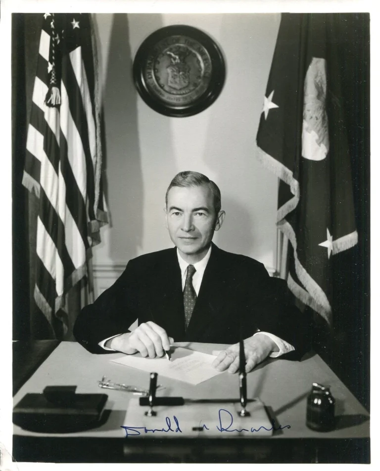 Donald A. Quarles Secretary of the Air Force Dep Defense Signed Autograph Photo