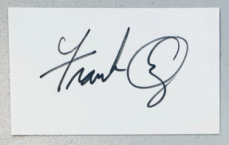 Frank Oz Signed Autographed 3x5 Card SWAU Authenticated Star Wars Yoda Muppets