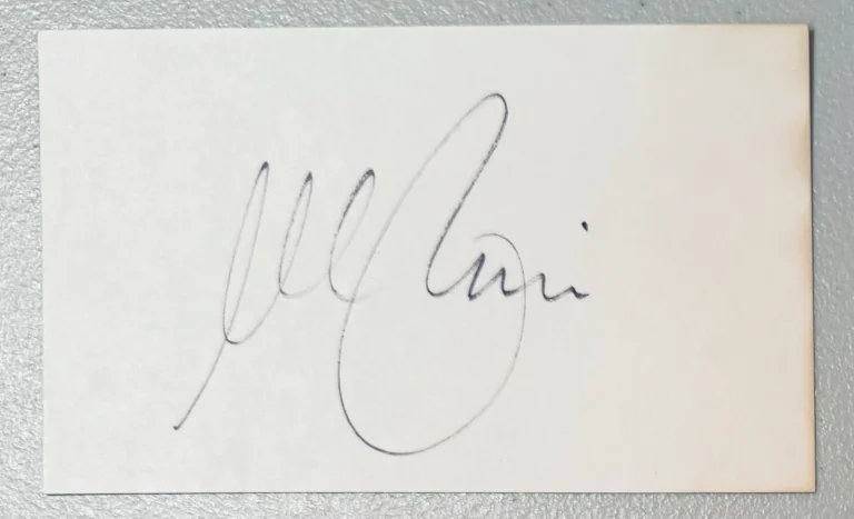 Al Pacino Vintage Signed Autographed 3x5 Card SWAU Authenticated The Godfather