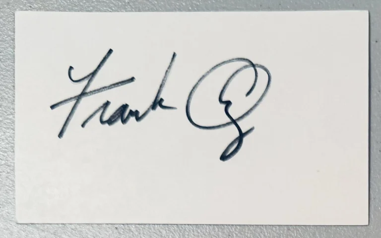 Frank Oz Signed Autographed 3x5 Card SWAU Authenticated Star Wars Yoda Muppets 2