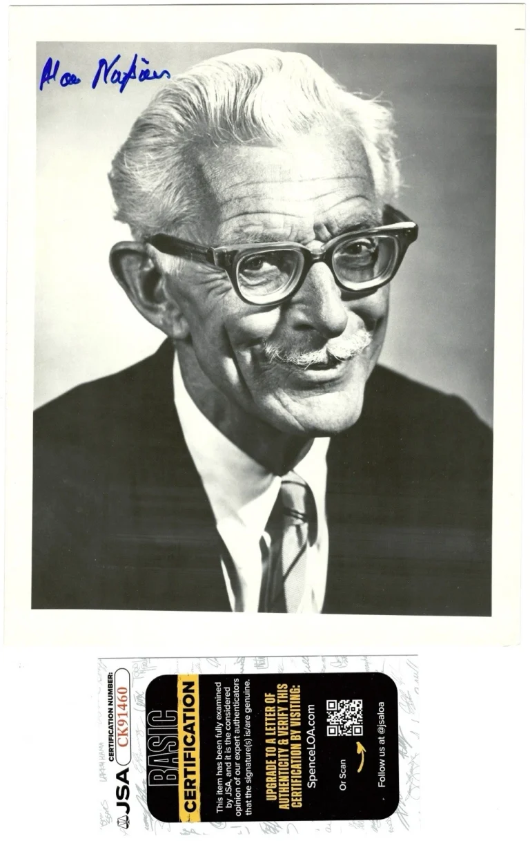 Alan Napier Signed Autographed Batman 8x10 Photo JSA Cert Alfred 2