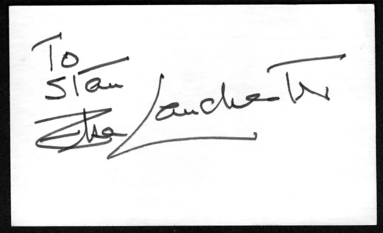 Elsa Lanchester Signed Autographed 3x5 Card BAS Beckett Bride Of Frankenstein