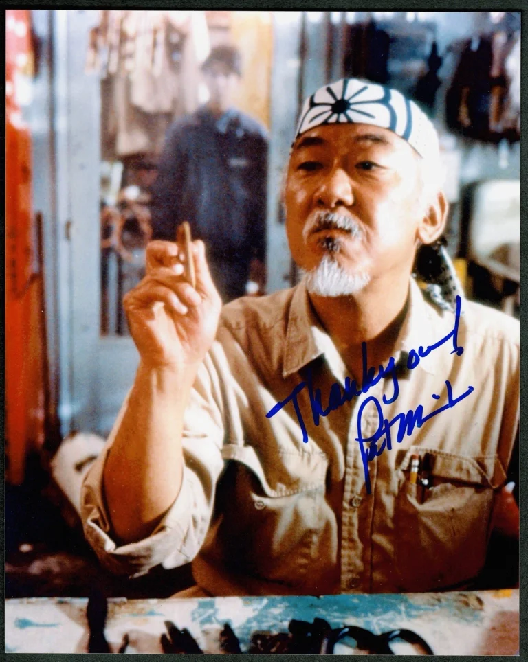 Pat Morita Signed Autographed Karate Kid 8x10 Photo SWAU Authenticated 2