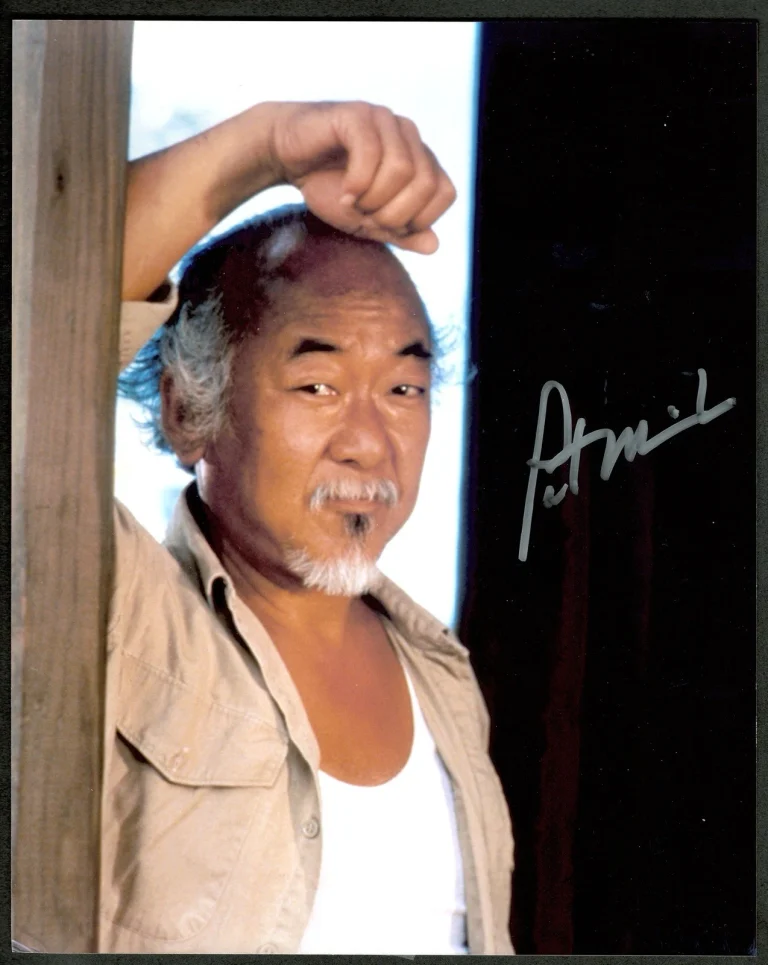 Pat Morita Signed Autographed Karate Kid 8x10 Photo SWAU Authenticated