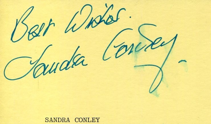 Sandra Conley Royal Ballet Dance British Ballerina Signed Autograph