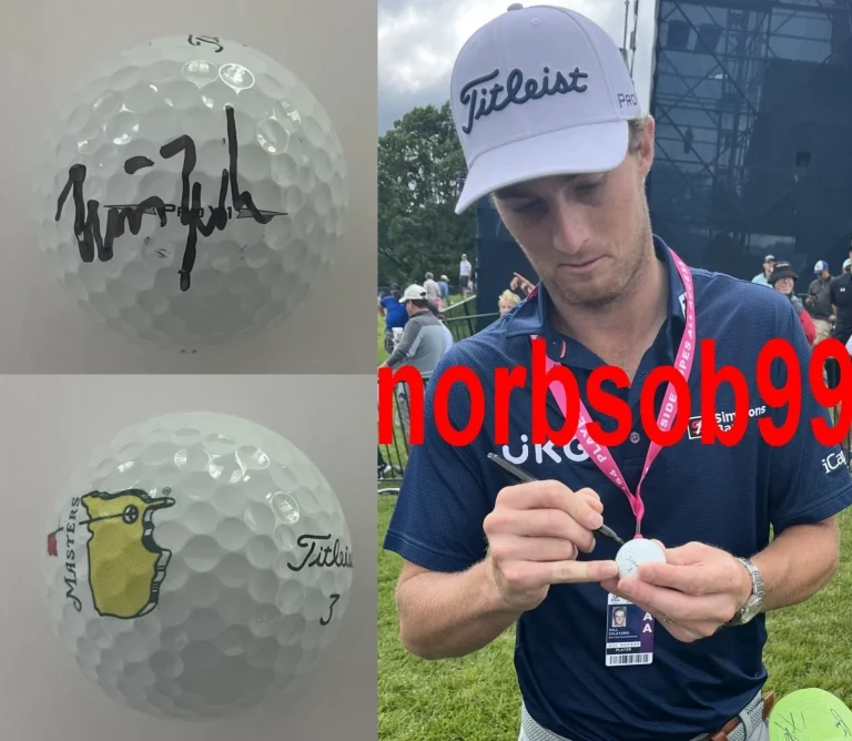 WILL ZALATORIS SIGNED AUTOGRAPH TITLEIST MASTERS GOLF BALL w/EXACT PROOF COA