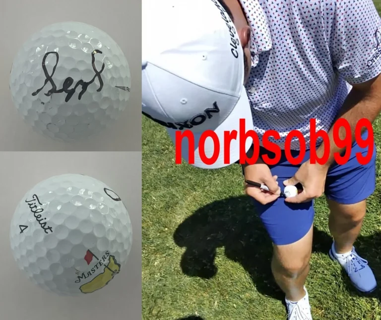 SEPP STRAKA SIGNED AUTOGRAPH TITLEIST PRO V1 MASTERS GOLF BALL w/EXACT PROOF COA