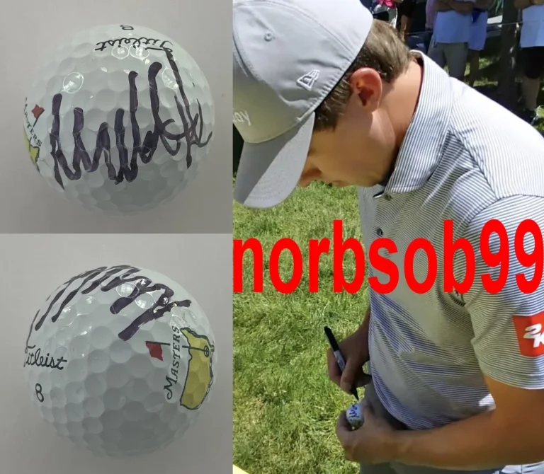 MATT FITZPATRICK SIGNED AUTOGRAPH TITLEIST MASTERS GOLF BALL w/EXACT PROOF & COA