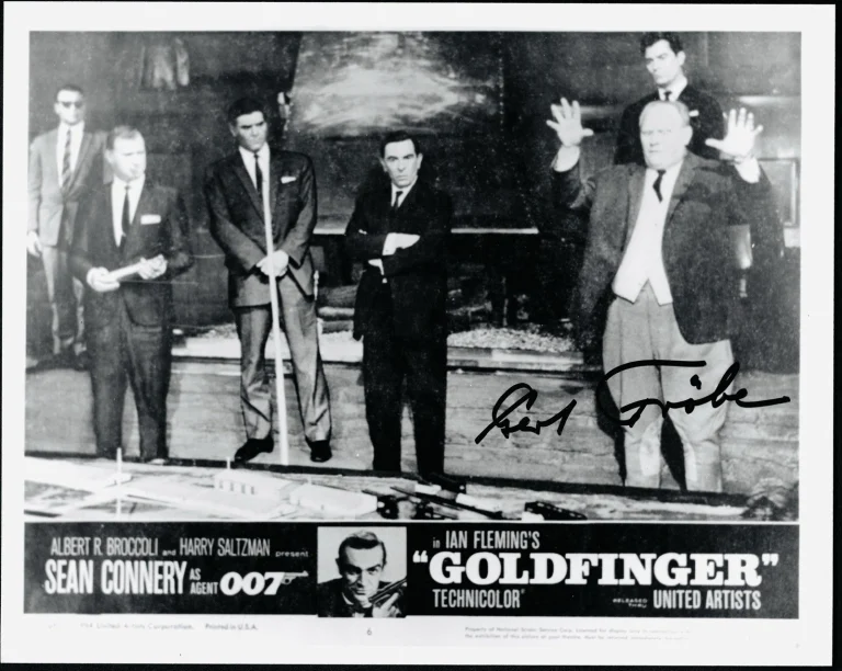 Gert Frobe Signed Autographed Goldfinger 8x10 Photo SWAU Cert James Bond