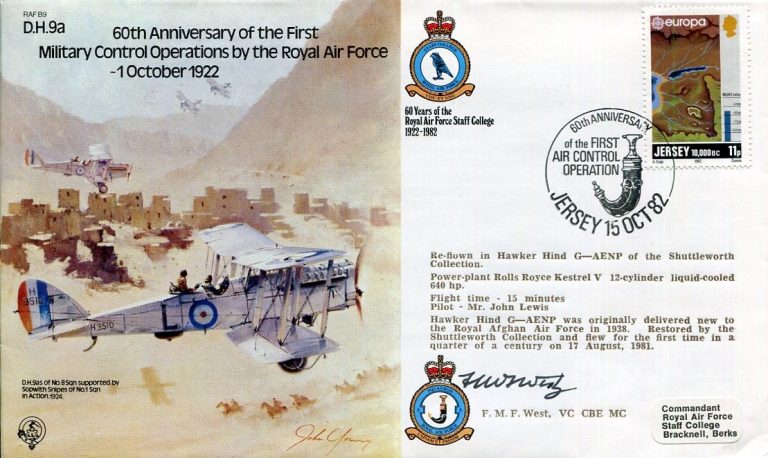 Air Commodore Freddie West RAF WWII WWI War Victoria Cross Signed Autograph
