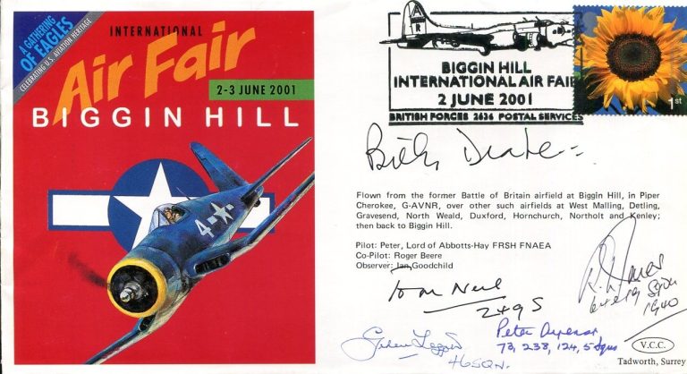 Billy Drake Tom Neil Peter Ayerst +2 RAF Ace Battle Of Britain Signed Autograph
