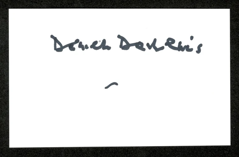 Daniel Day Lewis Signed Autographed 3x5 Card SWAU Cert Lincoln Gangs Of New York